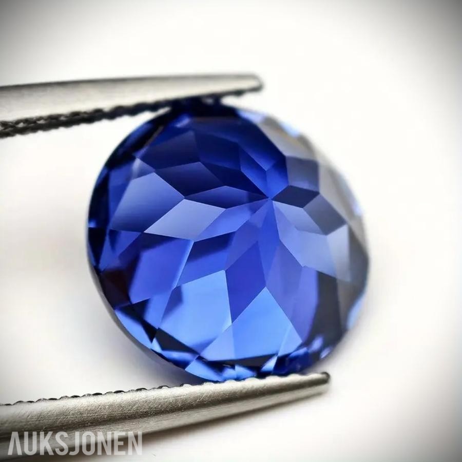 Royal Blue Safir  *4.90 CT* Edelsten med Sertifikat